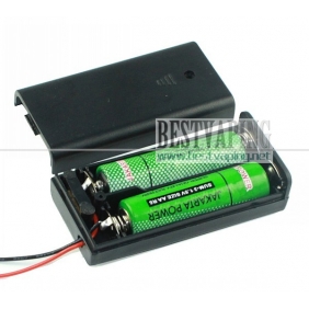 Wholesale Protecting 2*1.5V 2AA battery holder box/case
