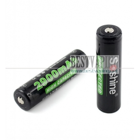 Wholesale Soshine 18650 3.7V 2900mAh Protected Rechargeable li-ion 18650 battery (1pack-2pcs)