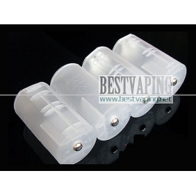 Wholesale Soshine White Plastic Battery Adapter Convert AA to D