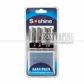 Wholesale Soshine Ni-Cd Rechargeable AA/Mignon 1000mAh battery