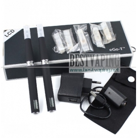 Wholesale LCD 900mAh eGo-T Starter kit - BLACK