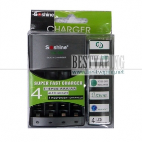 Wholesale Soshine 4LED AA/AAA Quick Battery Charger With Delta V|SC-U1