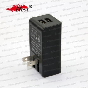 Wholesale Soshine 5 V 2.1A Double Sockets adapter Black Color