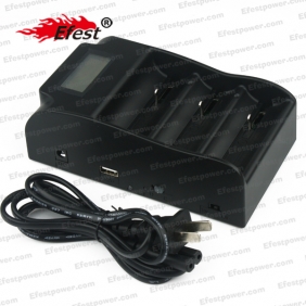 Wholesale New 3 slots LCD display universal battery charger Trustfire tr-008